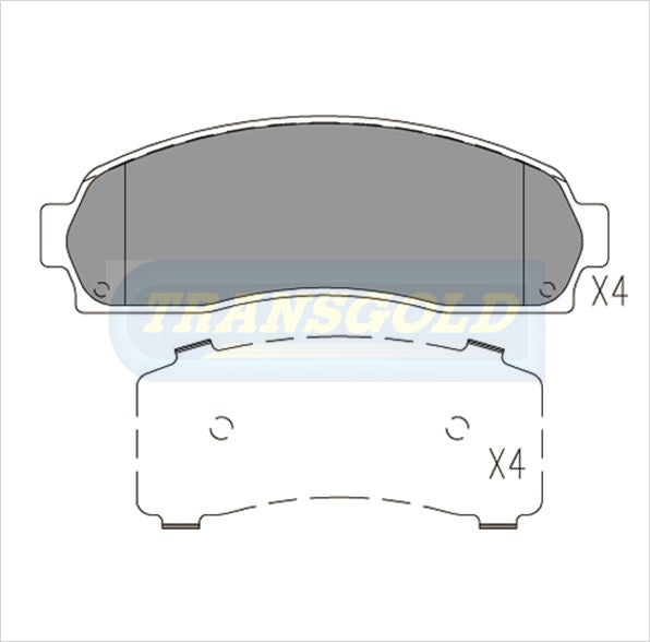 Brake Pads Front Fits Ford Explorer 2002 On DB1730 TG1730N - Transgold | Universal Auto Spares