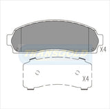 Brake Pads Front Fits Ford Explorer 2002 On DB1730 TG1730N - Transgold | Universal Auto Spares