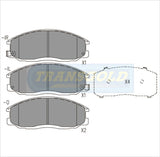 Brake Pads Front Fits Hyundai Sante Fe, Kia Sedona 01-On TG1745N - Transgold | Universal Auto Spares