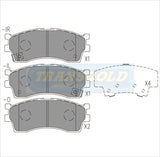 Brake Pads Front Fits Kia Carens 1.8 01-04, Credos 4D Sedan 2.0 98-04/01, Spectra 1.816v 99-04 TG1753N - Transgold | Universal Auto Spares