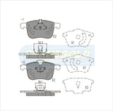 Brake Pads Front Fits Holden Vectra Zc 99-On, Saab 9-3 Nov03-On (DB1762) TG1762N - Transgold | Universal Auto Spares