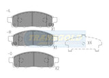 Brake Pads Front Fits Mitsubishi Triton 2.4,3.0L V6,2.8L Td 04-06, Ml 4X4,4X2, 2.5,3.2L 06-10 TG1774N - Transgold | Universal Auto Spares