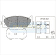 Brake Pads Front Fits Toyta Camry 2.4L 2007-On TG1800 - Transgold | Universal Auto Spares