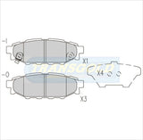 Brake Pads Rear Fits Subaru Liberty, Outback (03-on), Impreza, Forester (07-on) TG1803N - Transgold | Universal Auto Spares