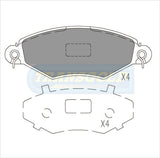 Brake Pads Front Fits Peugeot 206 Seriesall Exc.2.0,2.0Gt 98-00, Renault Kangoo 1.8fwd 04-Now TG1806N - Transgold | Universal Auto Spares