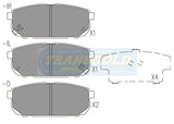 Brake Pads Rear Fits Kia Sorrento 2.5, 3.3 05-Now TG1816N - Transgold | Universal Auto Spares