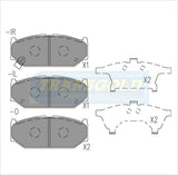 Brake Pads Front Fits Suzuki Swift 1.5 Vvti, 1.6 Sport 2005-Now TG1818N - Transgold | Universal Auto Spares