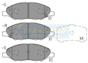 Brake Pads Front Fits Nissan Micra 07-On 1.4L Hatch, Tiida 06-On, Tiida 12/05-09/06 C11 TG1819N - Transgold | Universal Auto Spares