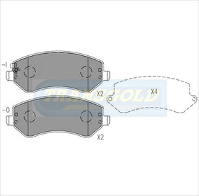 Brake Pads Front Fits Jeep Cherokee Kj 01/02-01/07, Jeep Liberty (USA) Kj TG1828N - Transgold | Universal Auto Spares