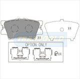 Brake Pads Rear Fits Toyota Camry, Aurion 2006-on TG1832N - Transgold | Universal Auto Spares