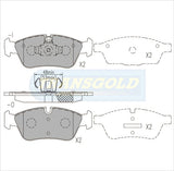 Brake Pads Front Fits BMW 1-3 Series 04-On TG1833N - Transgold | Universal Auto Spares