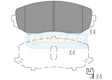 Brake Pads Front Fits Suzuki Grand Vitara 08/05-On 4X4 TG1842N - Transgold | Universal Auto Spares
