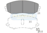 Brake Pads Front Fits Suzuki Grand Vitara 08/05-On 4X4 TG1842N - Transgold | Universal Auto Spares