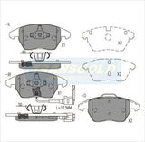 Brake Pads Front Fits Volkswagen Golf V, Jetta, Passat, Caddy, Audi A3 04-On TG1849N - Transgold | Universal Auto Spares