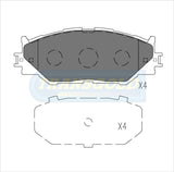 Brake Pads Front Fits Lexus Is250 06-On DB1852 TG1852N - Transgold | Universal Auto Spares