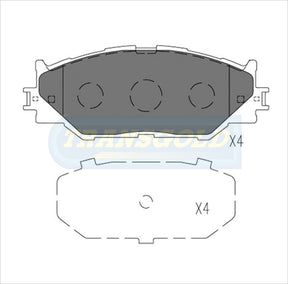 Brake Pads Front Fits Lexus Is250 06-On DB1852 TG1852N - Transgold | Universal Auto Spares