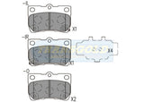 Brake Pads Rear Fits Lexus GS, IS 2005-On TG1845N - Transgold | Universal Auto Spares