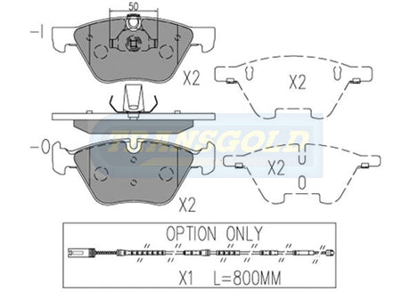 Brake Pads Front Fits BMW 1-5 Series 03-ON Z4 09-On TG18565N - Transgold | Universal Auto Spares