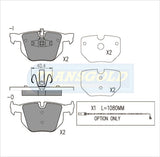 Brake Pads Rear Fits BMW 3 Series (E90,E91,E92) 05- Now TG1864N - Transgold | Universal Auto Spares