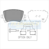 Brake Pads Rear Fits Volkswagen Golf V, Jetta, Passat, Caddy, Audi A3 04-On TG1865N - Transgold | Universal Auto Spares