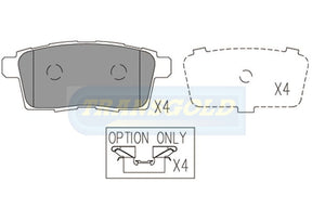 Brake Pads Rear Fits Mazda Cx-7 11/06-08 Er 2.3L Wagon, Cx-9 12/07-08 3.7L V6 Wagon TG1917N - Transgold | Universal Auto Spares