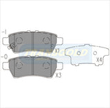 Brake Pads Rear Fits Nissan Navara, Pathfinder 05-On TG1919N - Transgold | Universal Auto Spares