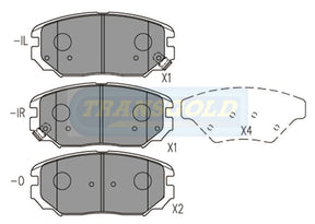 Brake Pads Front Fits Hyundai Azera 06-11 3.8L, Grandeur 2/06- 3.8L/11- 3.3L V6, Tucson 07, Sonata TG1924N - Transgold | Universal Auto Spares