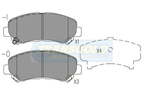 Brake Pads Front Fits Nissan Daulis 2.0 AWD Wagon 10/07-Now, X-trail T31 07-08 TG1946N - Transgold | Universal Auto Spares