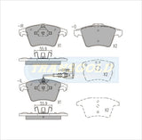 Brake Pads Front Fits Volkswagen Transporter 03-On TG1947N - Transgold | Universal Auto Spares