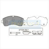 Brake Pads Front Fits Volkswagen Crafter 50 2.5 Tdi 06-Now, Mercedes-Benz Sprinter 515 2.1cdi,3.0cdi 06-Now TG1974N - Transgold | Universal Auto Spares