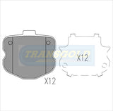 Brake Pads Front/Rear Fits Ford & Commodore Upgrade Kit TG2009N - Transgold | Universal Auto Spares