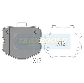 Brake Pads Front/Rear Fits Ford & Commodore Upgrade Kit TG2009N - Transgold | Universal Auto Spares