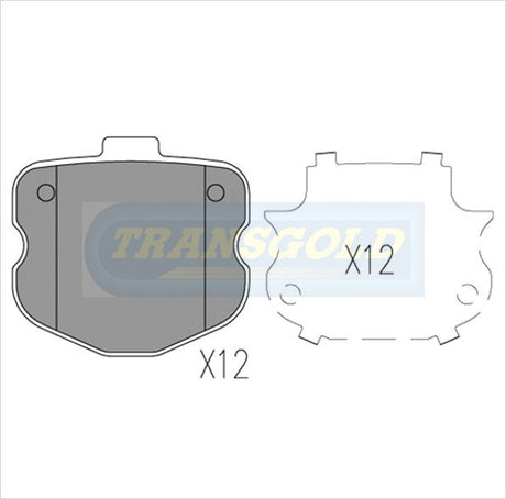 Brake Pads Front/Rear Fits Ford & Commodore Upgrade Kit TG2009N - Transgold | Universal Auto Spares