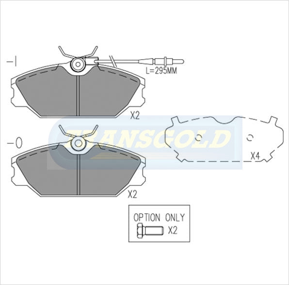Brake Pads Front Fits Renault 93-03, Laguna, Megane TG2027N - Transgold | Universal Auto Spares