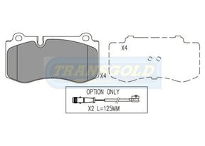 Brake Pads Front Fits Mercedes CL/S500 06-Now, S Class 05-Now, SL 08-Now, E400/500 06-09 TG2057N - Transgold | Universal Auto Spares