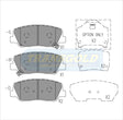 Brake Pads Front Fits Hyundai I40, Sonata, Kia Rio and Optima 09-On TG2089 - Transgold | Universal Auto Spares