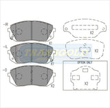 Brake Pads Front Fits HyundaiI40/I45/IX35, Tuscan, Sportage 10-On TG2174N - Transgold | Universal Auto Spares