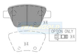 Brake Pads Rear Fits Volkswagen Golf 10-On, Caddy 12/10 On TG12211N - Transgold | Universal Auto Spares
