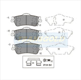 Brake Pads Rear Fits Holden Commodore VF 5/13-On TG2267 - Transgold | Universal Auto Spares