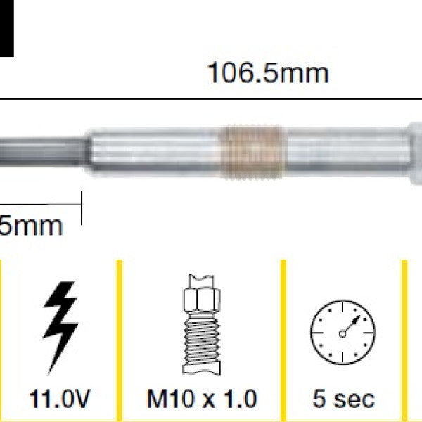 Glow Plug LAND ROVER 15P 10P TGP002 - TRIDON