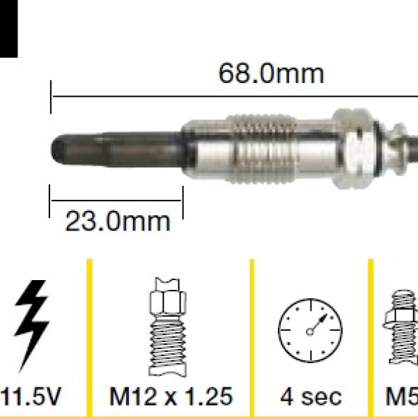 Glow Plug Mercedes Benz Ssangyong TGP007 - TRIDON