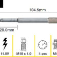 Glow Plug Citroen Fiat Ford Peugeot Volv TGP009 - TRIDON