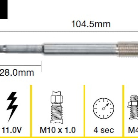Glow Plug Citroen Fiat Ford Peugeot Volv TGP009 - Tridon