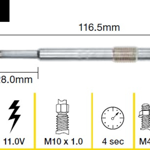 Glow Plug CITROEN FIAT PEUGEOT TGP011 - TRIDON