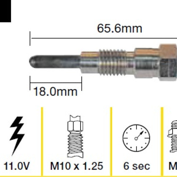 Glow Plug NISSAN SD23 SD25 SD33 SD33T TGP020 - TRIDON