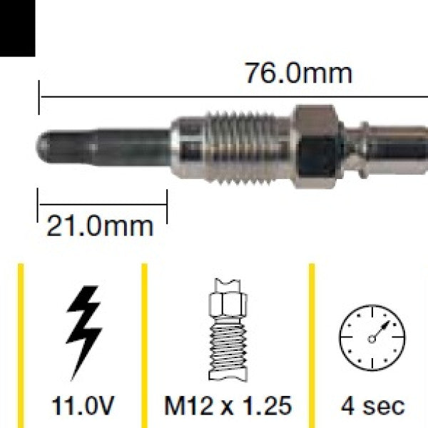 Glow Plug AUDI SKODA VOLKSWAGEN TGP021 - TRIDON