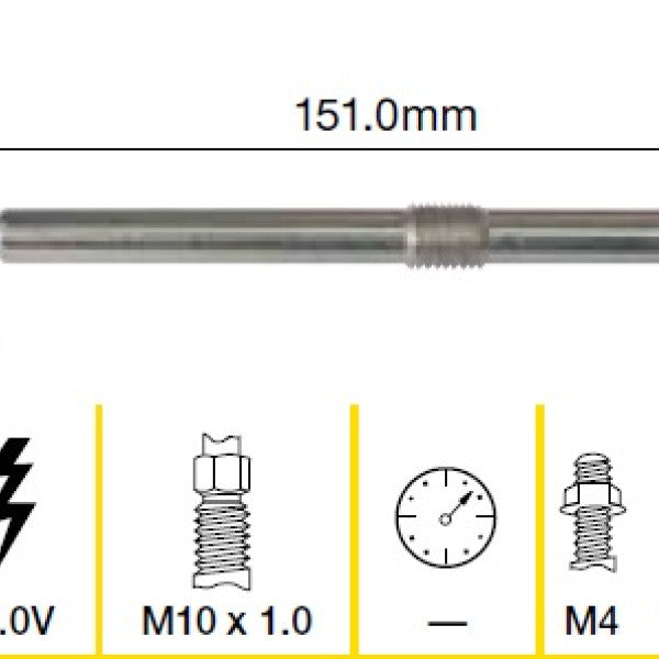 Glow Plug SSANGYONG OM664 OM665 DOHC TGP026 - TRIDON