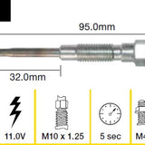 Glow Plug TOYOTA 2C 3C 2C-T B 2B 3B 2H TGP038 - Tridon