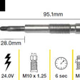 Glow Plug DAIHATSU TOYOTA B 5L 14B 3B TGP047 - TRIDON