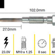 Glow Plug TOYOTA 2B 3B 2H B 1HZ 11B 1PZ TGP048 - TRIDON